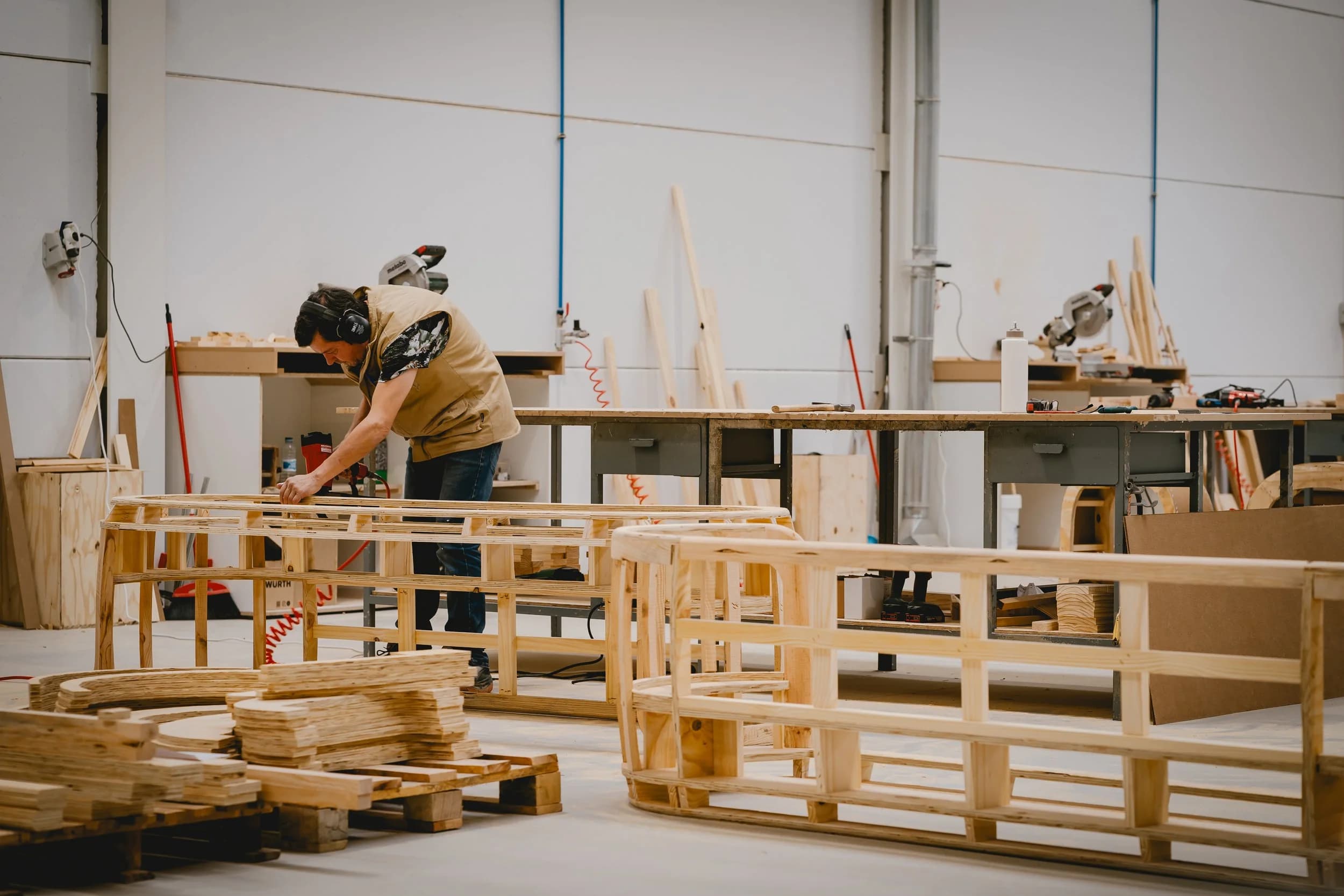 Woodworking frames assembly